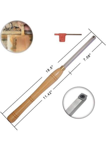 Ahşap Torna Aleti Pürüzlü Karbür Uçlu Ahşap Torna Tezgahı, 1 Adet Kare Karbür Kesici Uçlu (15X15X2.5MM Yarıçaplı)(Yurt Dışından) fiyatları