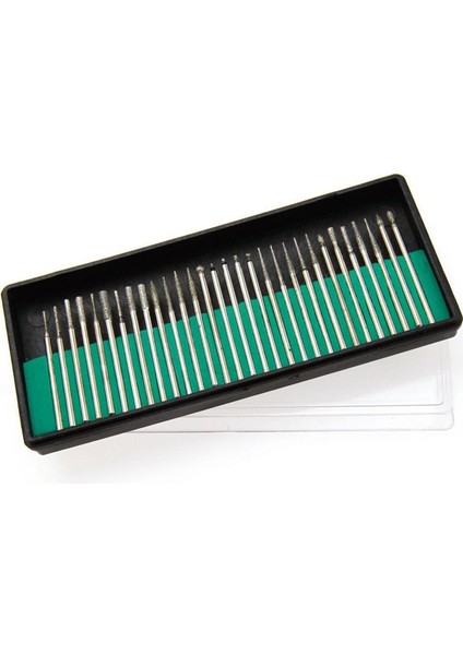 Elmas Çapak Uçları Matkap Gl Taş Metal Dremel Taşlama Döner Aracı Için, 90 Adet 1/8-Inç (3 Mm)