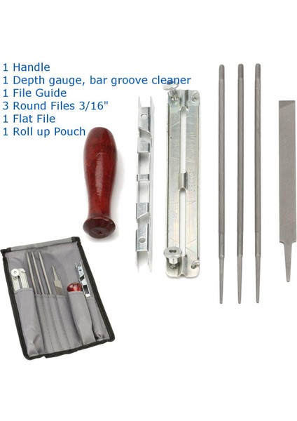 3/16 Için 8 Adet/takım Testere Zinciri Bileme Kiti indirimleri