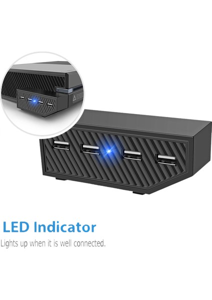 4 Bağlantı Noktalı USB Adaptörü Xbox One Oyun Konsolu Için USB Ayırıcı USB Hub Xbox One Için Genişletilmiş USB Bağlantı Noktaları fiyatları