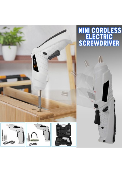 Mini Kordonsuzçalışma Işıklı Elektrikli Tornavida USB Şarj Edilebilir Matkap Sürücüsü Stadnard/ters Çok Işlevli Iki Kavrama Modu fiyatları