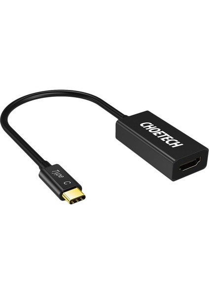 Choetech USB C HDMI Kablo Adaptörü 4K 60Hz USB 3.1 Tip C (Thunderbolt 3 Uyumlu) Galaxy S8,macbook 2018/2017 ile Uyumlu