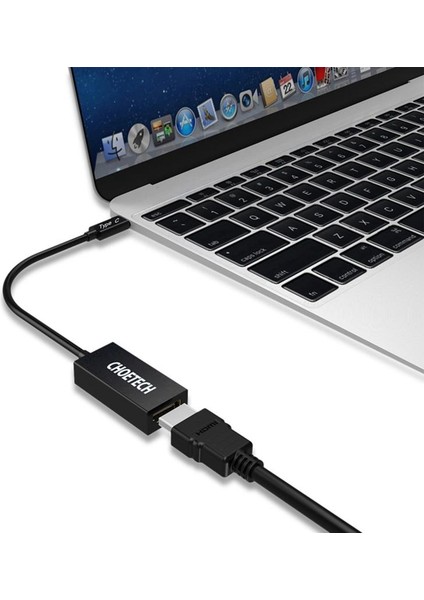 Choetech USB C HDMI Kablo Adaptörü 4K 60Hz USB 3.1 Tip C (Thunderbolt 3 Uyumlu) Galaxy S8,macbook 2018/2017 ile Uyumlu
