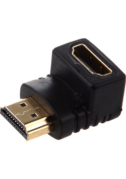 Guangdong Spirit HDMI Adaptörü 90 Derece Dik Açı L - Tipi (Alt)Siyah