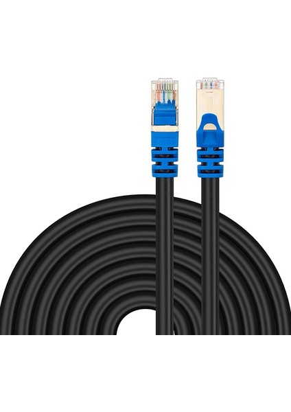 3 M Cat7 Ağ Kablosu Mavi Kafa Od Gigabit Ağ Kablosu Cat 7 Ethernet Kablosu RJ45 Konnektör
