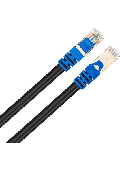 3 M Cat7 Ağ Kablosu Mavi Kafa Od Gigabit Ağ Kablosu Cat 7 Ethernet Kablosu RJ45 Konnektör