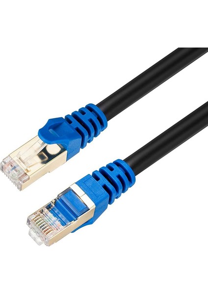 3 M Cat7 Ağ Kablosu Mavi Kafa Od Gigabit Ağ Kablosu Cat 7 Ethernet Kablosu RJ45 Konnektör