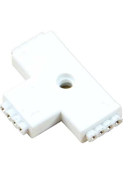 Adet Biz Rgb T Şekilli 4 Pin 3 Yollu Dişi Konnektör Adaptörü 3528 5050 LED Şerit Işık