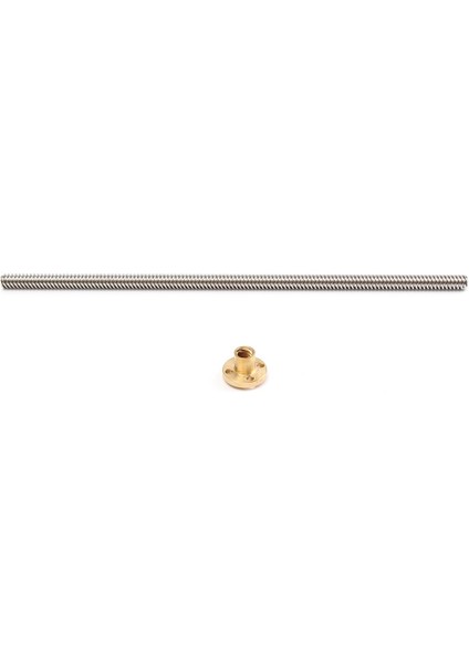 8mm T8X2 Kurşun Vidalı Çubuk Trapez (Yurt Dışından)