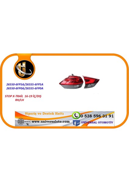 Stop X-Trail 16-19 Dış Rh