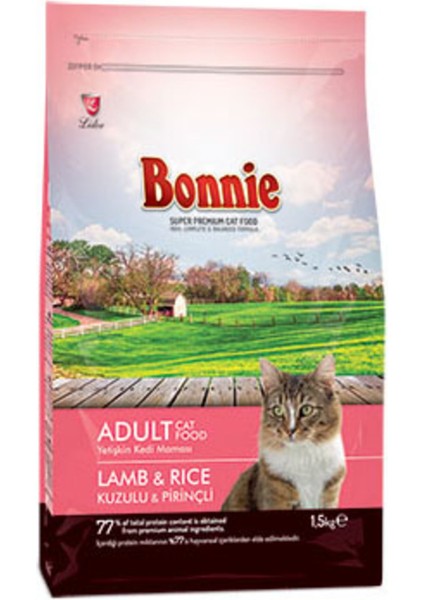 Adult Kedi Maması Kuzu Etli Pirinçli 1,5kg