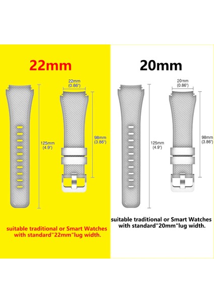 Huawei Watch GT GT2 GT3 GT4 GT5 42mm/Honor Magic 2 Kordon Çizgili Silikon Kordon