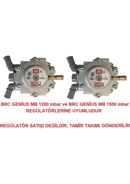 Brc Sıralı Regülatör Tamir Takımı (Genius MB 1200 - 1500 Uyumlu) fiyatları