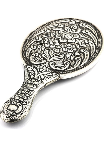 Gümüş Sultan El Aynası Çiçekli Model