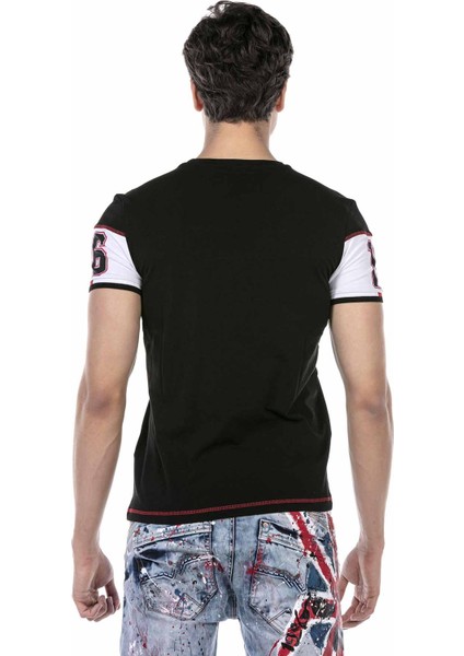 CT631 Cbaxx Basic Siyah Erkek T-Shirt modelleri