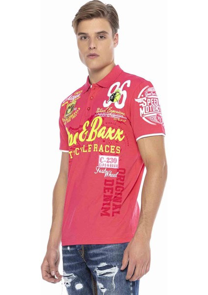 CT604 Armalı Slim Fuşya Erkek Polo T-Shirt fiyatları