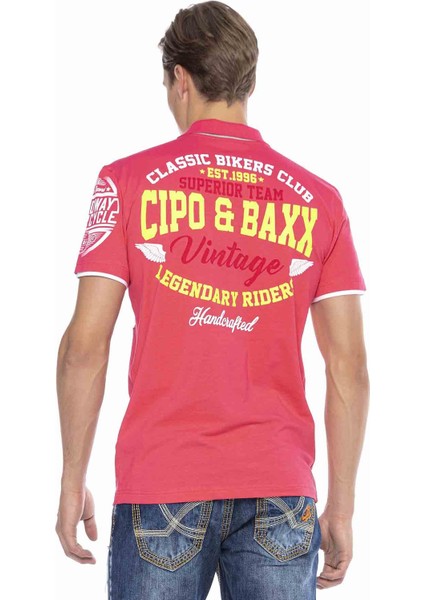 CT604 Armalı Slim Fuşya Erkek Polo T-Shirt modelleri