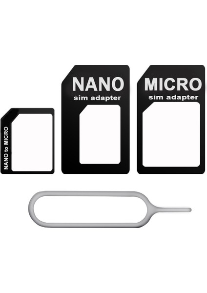 5038 Nano Micro Mikro Sim Çevirici Dönüştürücü Iğne Adaptör Set