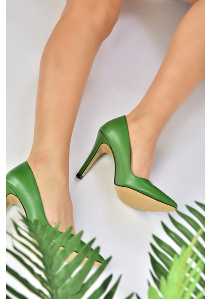 Yeşil Ince Topuklu Kadın Stiletto L253971509 fiyatları