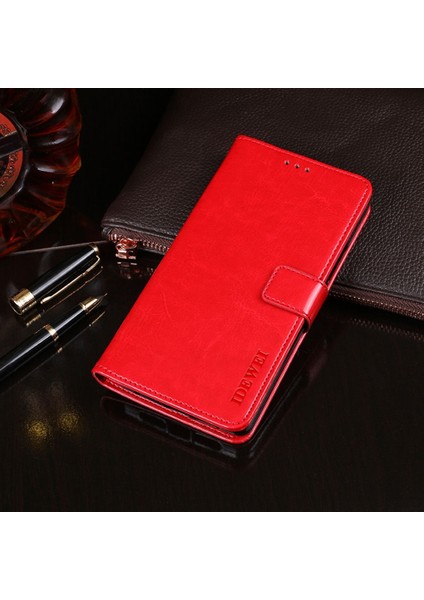 Idewei Oneplus 9rt 5g Için Idewei Deri Telefon Kılıfı (Yurt Dışından)