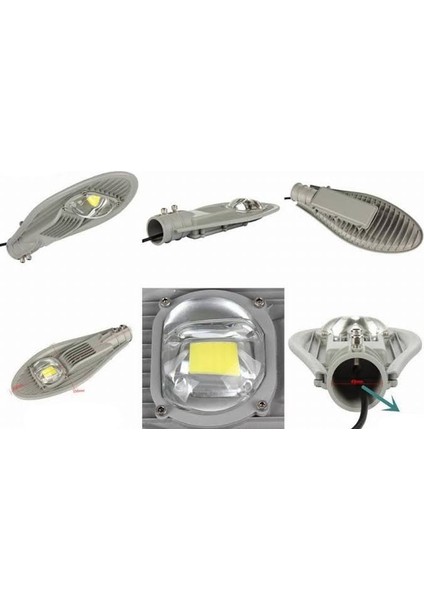 50 Watt Cob Ledli Sokak Armatürü 12 Volt Sokak Armatürü 12v Amber-12 Volt modelleri