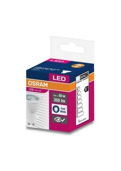 Osram - 5-50w Gu10 Led Spot Ampul Natural Beyaz 4000-4500k