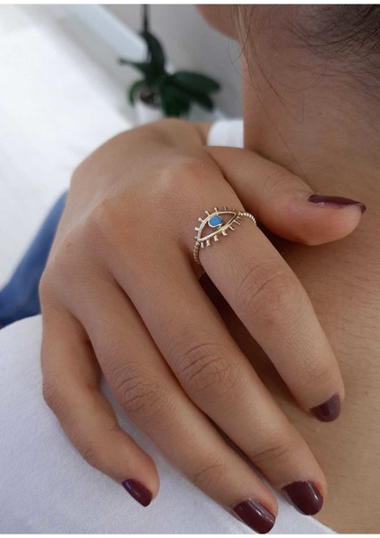 14 Ayar Altın Kirpik Yüzük