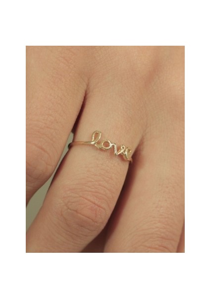 14 Ayar Altın Love Yüzük fiyatları