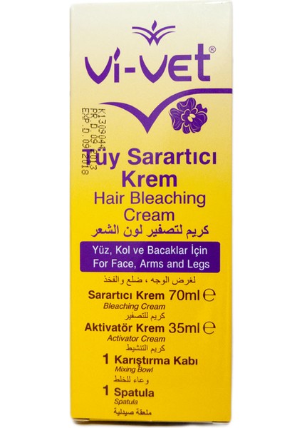 Vivet Tüy Sarartıcı Krem 35 ml +70 ml Paket