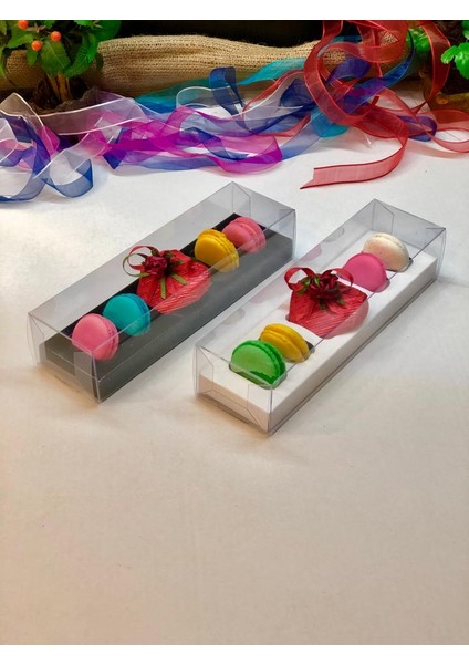Asetatlı 6 Lı Makaron Kutusu (10 Adet) fiyatları