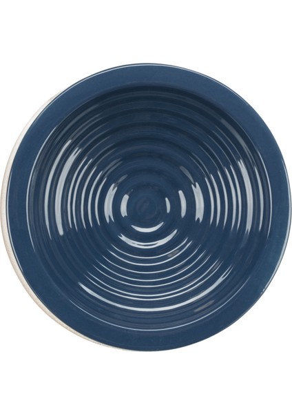 Köpek Seramik Mama Su Kabı, 0,5LT/20CM, Koyu Mavi,bej fiyatları