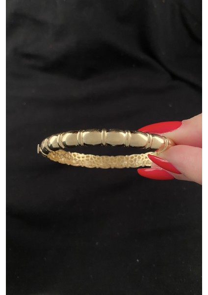 14 Ayar Altın Sıralı Bombeler Kelepçe fiyatları