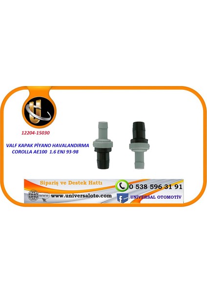 Valf Kapak Piyano Havalandırma Corolla Ae100 1.6