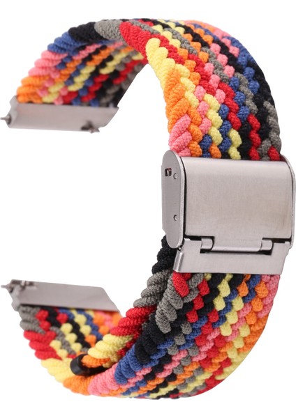 Galaxy Watch 4 20MM Için Naylon Örgülü Metal Toka Kayışı (Yurt Dışından)