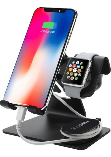 3 In 1 Şarj Tutucu Standı Dock Station Apple Izle Için Iwatch Serisi 4/3/2/1 Telefon Tablet Standı Için İphone Xr Xs Max X | Telefon Sahipleri Ve Duruş (Yurt Dışından)