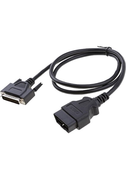 16 Pin Obdıı Obd2 Db 25 Pin Uzatma Teşhis Kablo Adaptörü Kordon 100CM (Yurt Dışından)