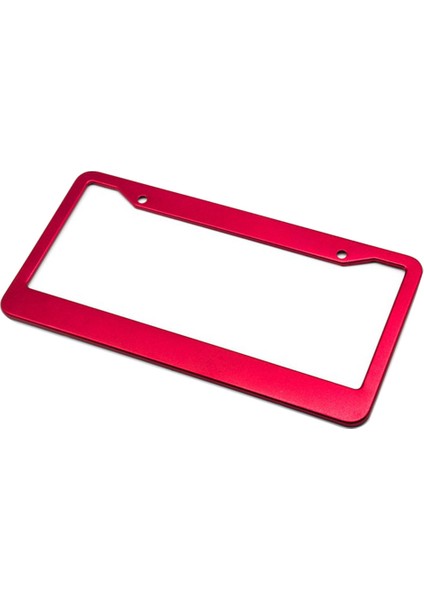Metal Alüminyum Alaşım Anodize Araba Plaka Çerçeve Tutucu Boş Kırmızı (Yurt Dışından) indirimleri