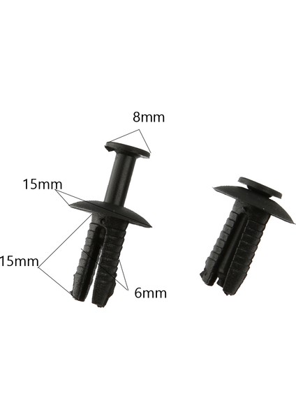 Plastik Kelepçe Klipler Tampon Montaj # 51118174186 # Bmw E30 E36 E46 B32 Için Fit (Yurt Dışından) modelleri