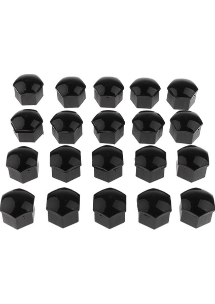 20 Parça Araba Kamyon Tekerlek Lastik Hub Vida Bolt Somun 17MM Plastik Kapaklar Siyah (Yurt Dışından) indirimleri