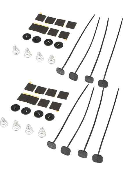 Çift Elektrikli Fan Kravat Askıları Klipsler Braketi Montaj Kiti Soğutucu Radyatör (Yurt Dışından)
