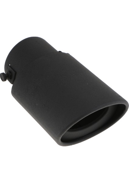 Araba Evrensel Yuvarlak Siyah Paslanmaz Çelik Egzoz Kuyruğu Susturucu Ipucu Borusu (Yurt Dışından)