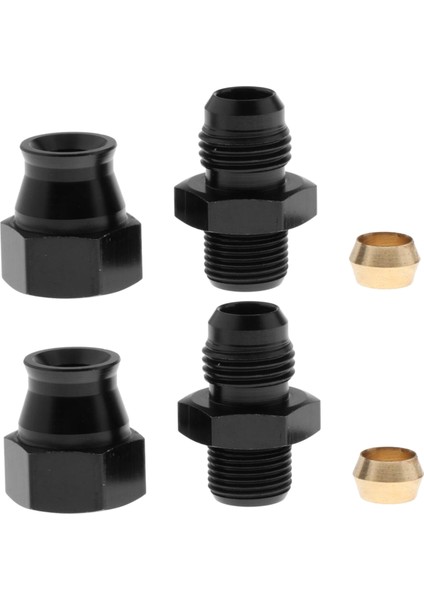 2 Adet 6 Bir Erkek Düz 5/16 "8mm Sıkıştırma Tüpü Bağlantı Adaptörü (Yurt Dışından)