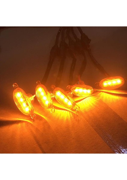 Ford F-150 F150 Için 3x LED Işık Raptor Style Grille Grill 2015-2019 - Sarı (Yurt Dışından) fırsatları