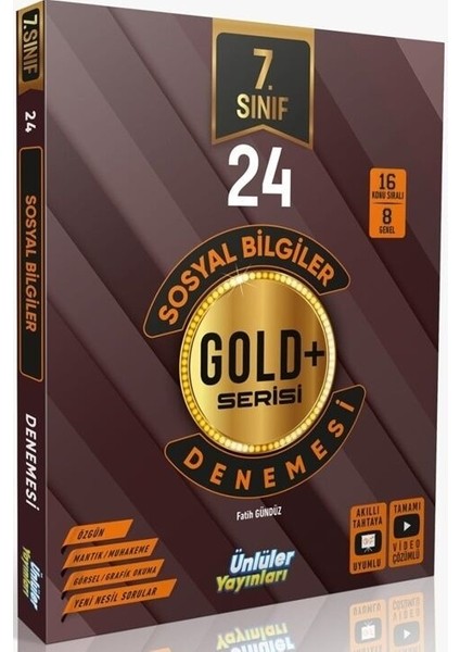Ünlüler Yayınları 7. Sınıf Sosyal Bilgiler 24 Deneme Yni