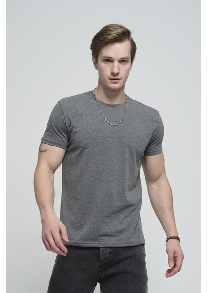 Ftx Slim Fit Bisiklet Yaka Erkek Basic Tshirt