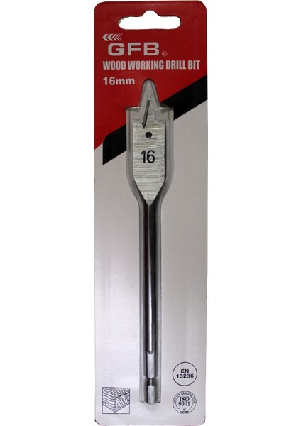 Yaprak Matkap Ucu 16 mm (Hex Saplı)