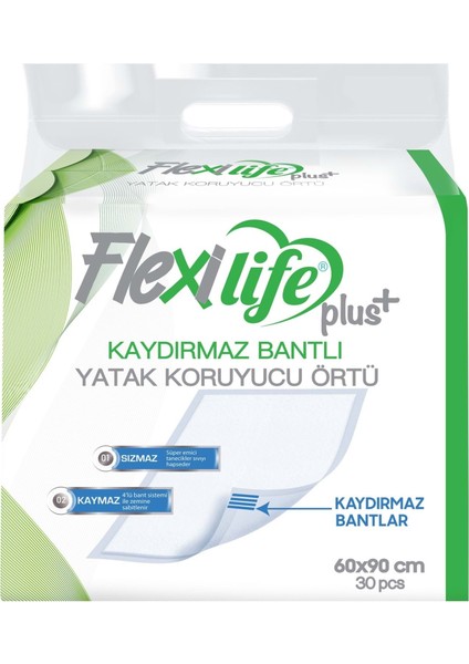 Flexi LifeFlexi Life Hasta Alt Açma Yatak Koruyucu Örtü 60*90 Cm 240 Adet Kaydırmaz