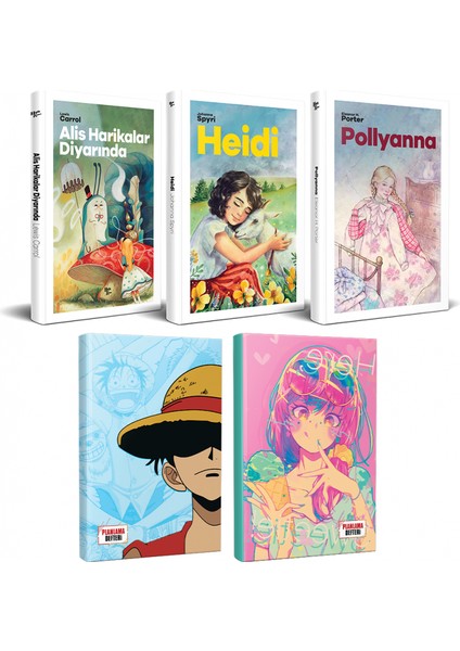 Çocuk Klasikleri Üç Kitap - Luffy ve Icecream Defter