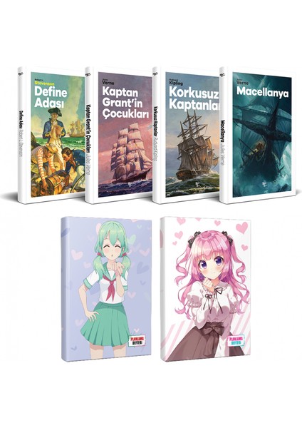 Çocuk Klasikleri Dört Kitap - Violet ve Schoolgirl Defter