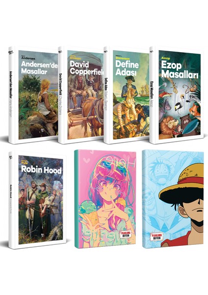 Çocuk Klasikleri 5li Kitap - Luffy ve Icecream Defter